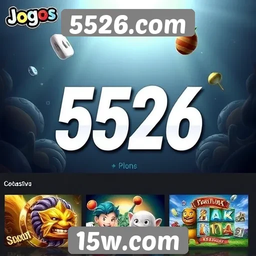 Variedade de jogos disponíveis no site 5526.com